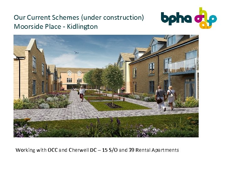 Our Current Schemes (under construction) Moorside Place - Kidlington Working with OCC and Cherwell