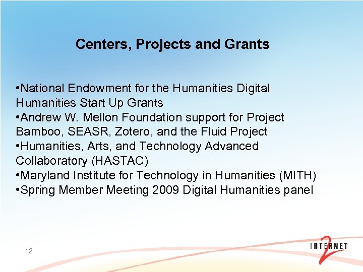 Centers, Projects and Grants • National Endowment for the Humanities Digital Humanities Start Up