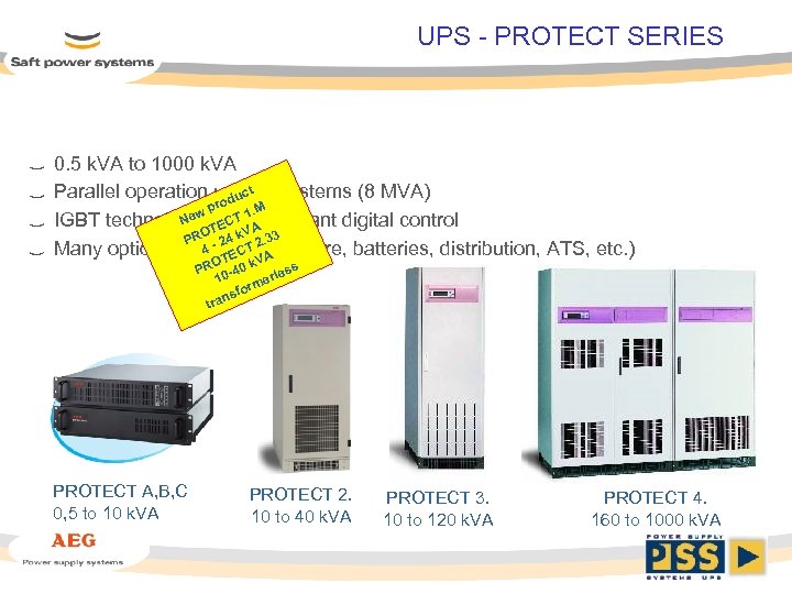 UPS - PROTECT SERIES 0. 5 k. VA to 1000 k. VA ct Parallel