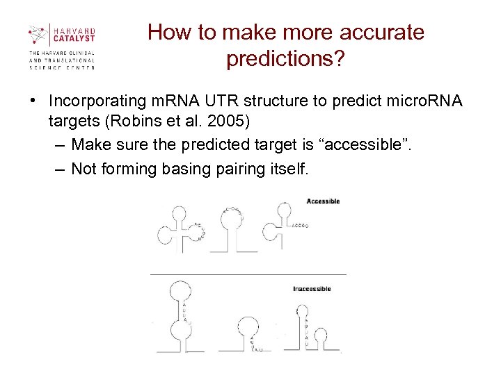 How to make more accurate predictions? • Incorporating m. RNA UTR structure to predict