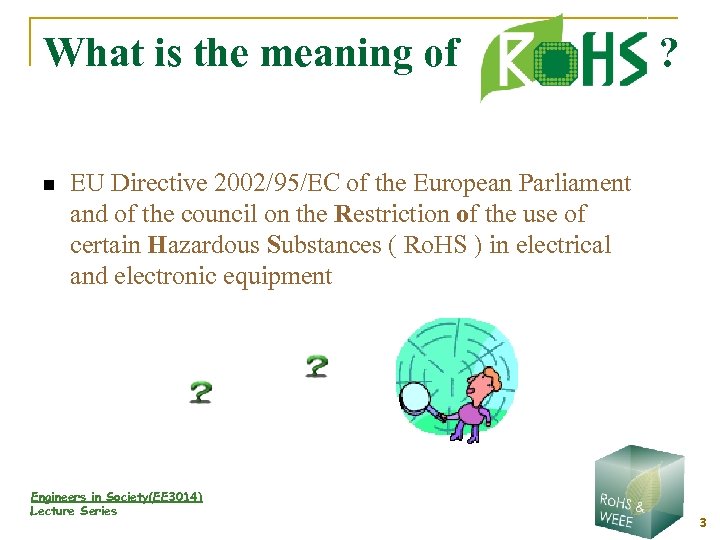 What is the meaning of n ? EU Directive 2002/95/EC of the European Parliament