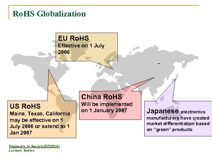 Ro. HS Globalization EU Ro. HS Effective on 1 July 2006 - China Ro.