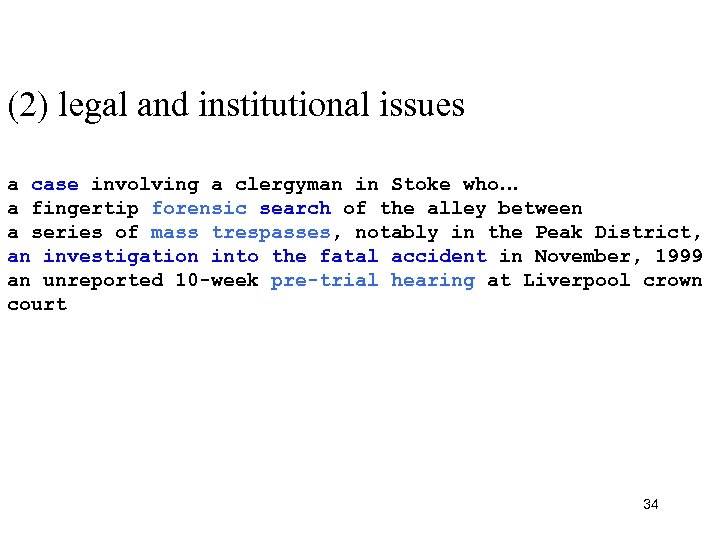 (2) legal and institutional issues a case involving a clergyman in Stoke who… a