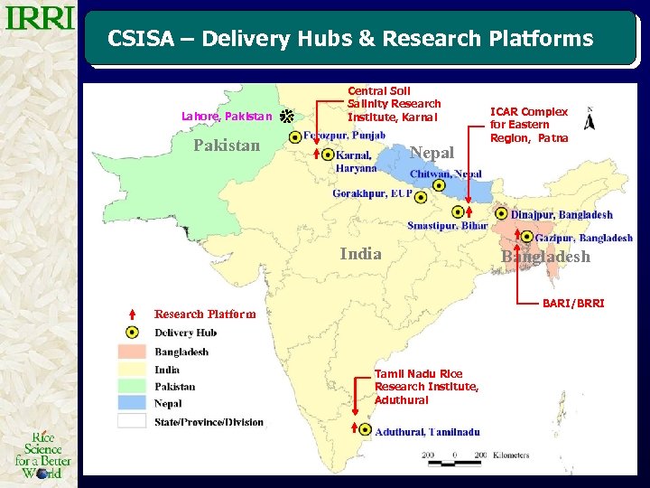 CSISA – Delivery Hubs & Research Platforms Lahore, Pakistan Central Soil Salinity Research Institute,