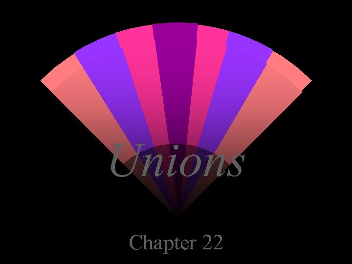 Unions Chapter 22 