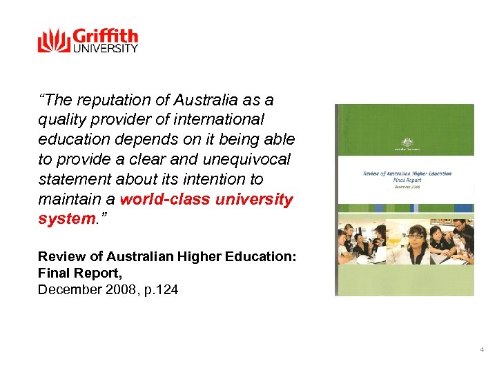 “The reputation of Australia as a quality provider of international education depends on it