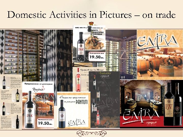 Domestic Activities in Pictures – on trade 