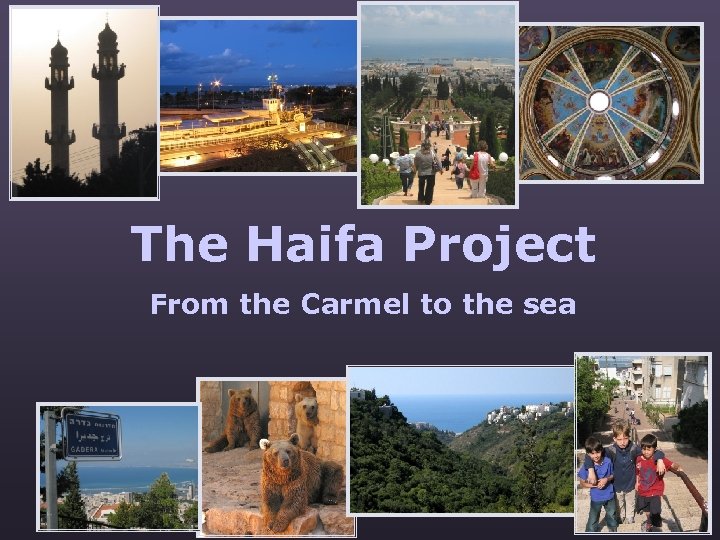 The Haifa Project From the Carmel to the sea 