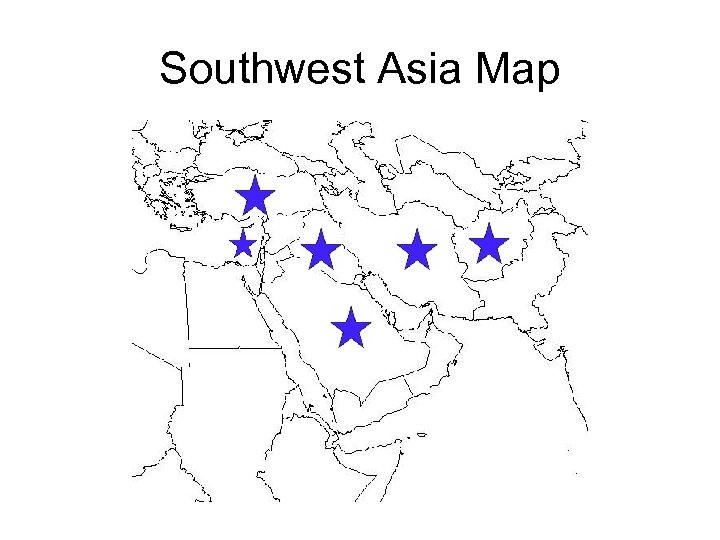 Southwest Asia Map 