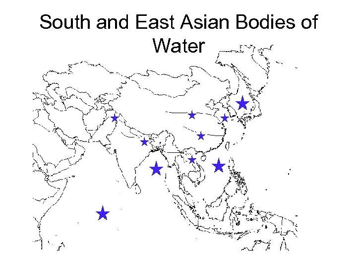 South and East Asian Bodies of Water 