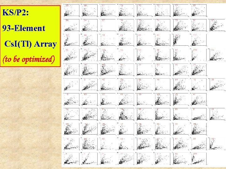 KS/P 2: 93 -Element Cs. I(Tl) Array (to be optimized) 