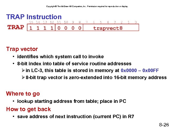 Copyright © The Mc. Graw-Hill Companies, Inc. Permission required for reproduction or display. TRAP