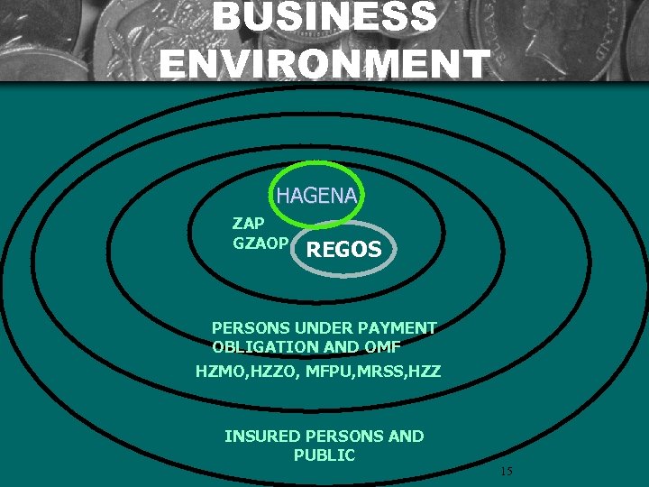 BUSINESS ENVIRONMENT HAGENA ZAP GZAOP REGOS PERSONS UNDER PAYMENT OBLIGATION AND OMF HZMO, HZZO,