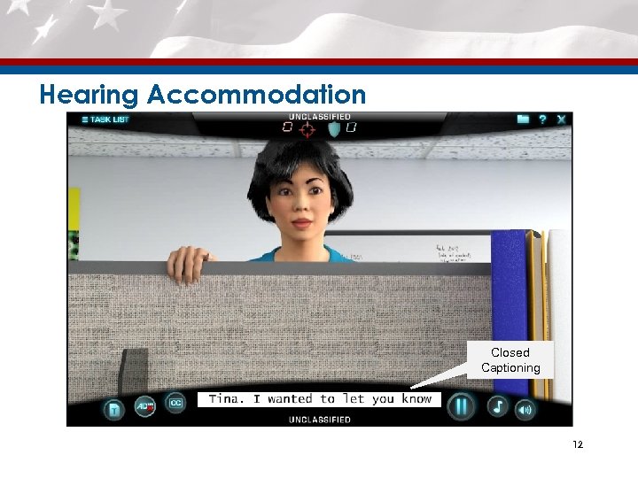 Hearing Accommodation Closed Captioning 12 