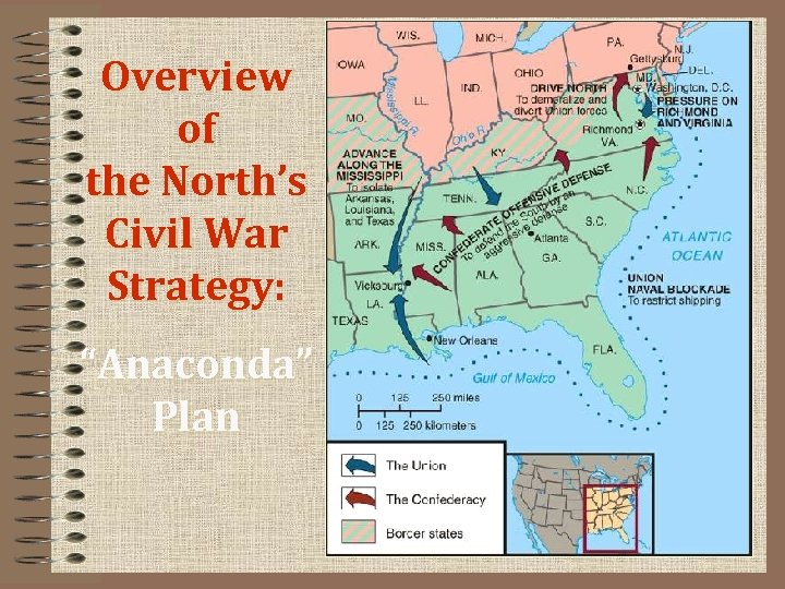 Overview of the North’s Civil War Strategy: “Anaconda” Plan 