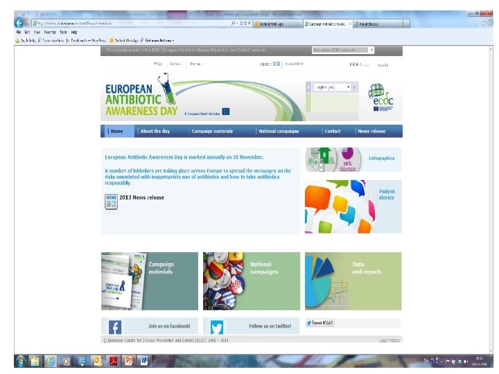 http: //www. ecdc. europa. eu/en/eaad/Pages/Home. aspx Centre for Information & Innovation Law 