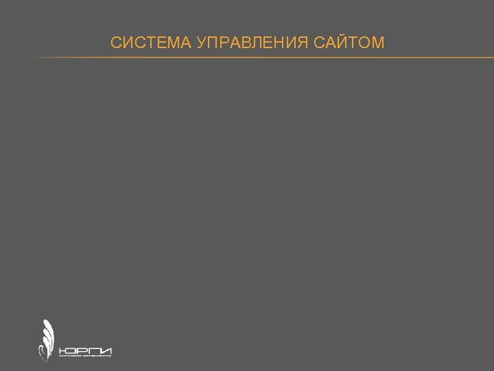 СИСТЕМА УПРАВЛЕНИЯ САЙТОМ 