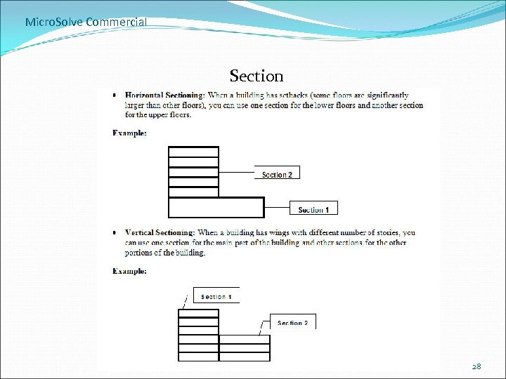 Micro. Solve Commercial Section 28 