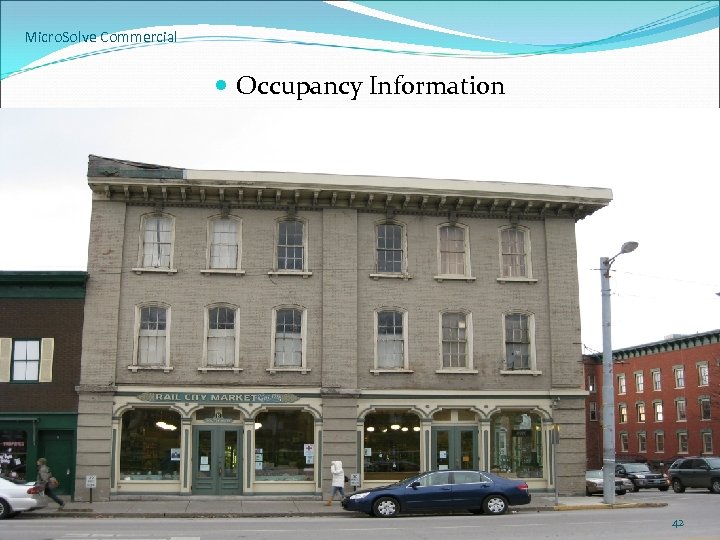Micro. Solve Commercial Occupancy Information 42 