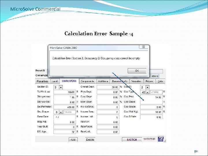 Micro. Solve Commercial Calculation Error Sample -4 92 