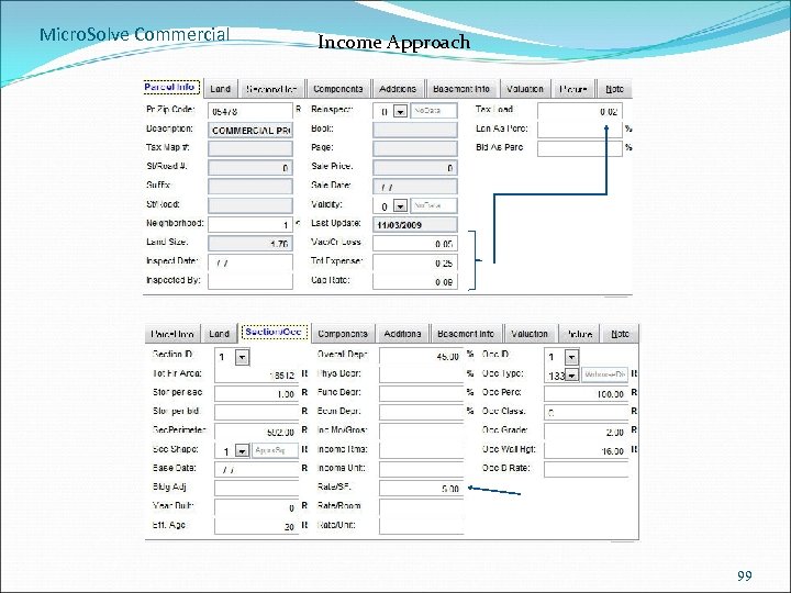 Micro. Solve Commercial Income Approach 99 