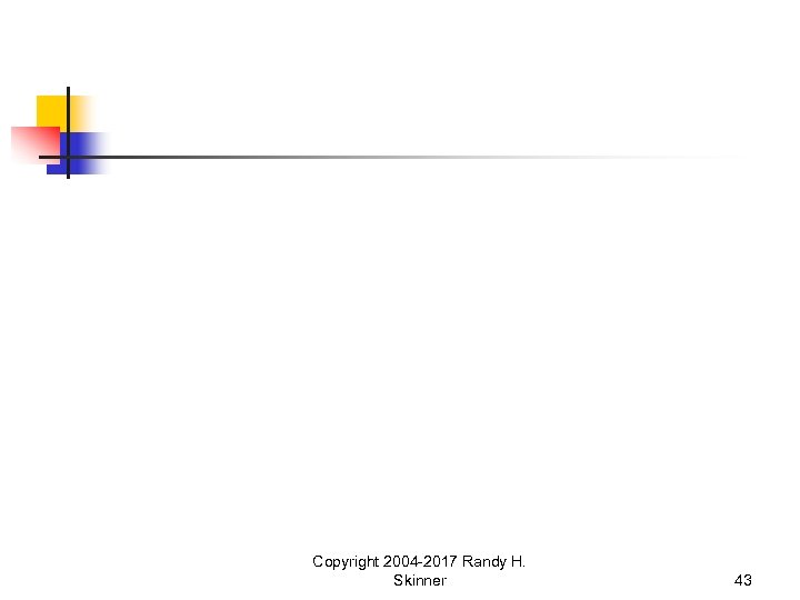 Copyright 2004 -2017 Randy H. Skinner 43 