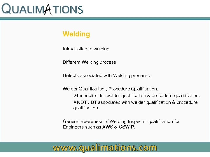 S Welding Introduction to welding Different Welding process Defects associated with Welding process. Welder