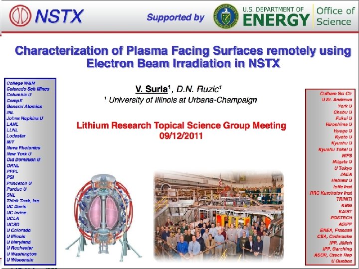 LRTSG diagnostic motivations (Maingi) Sept. 12, 2011 10 