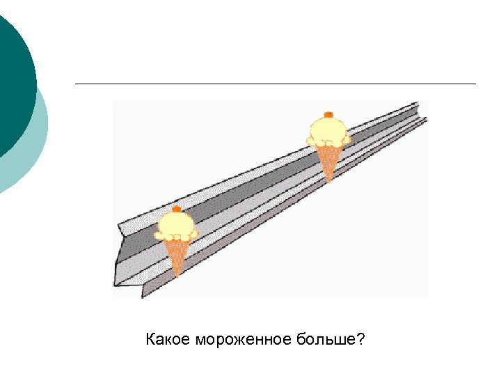 Какое мороженное больше? 
