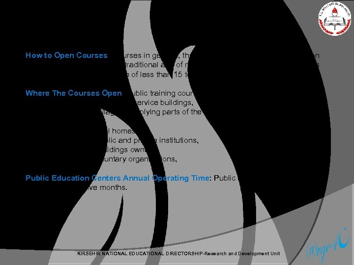 How to Open Courses: Courses in general, the completion of the open participation of