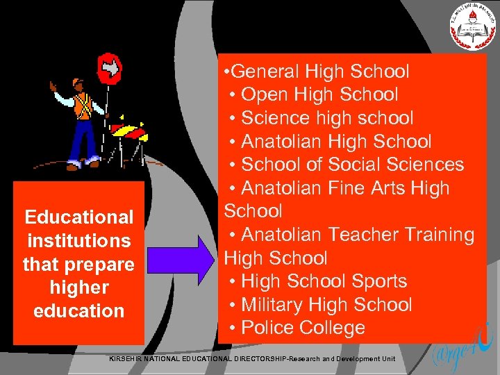 Educational institutions that prepare higher education • General High School • Open High School
