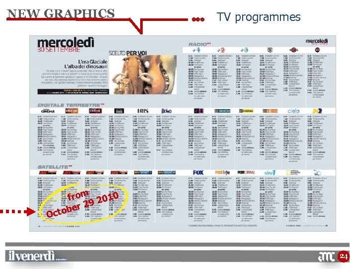 NEW GRAPHICS TV programmes from 2010 29 ber Octo 24 