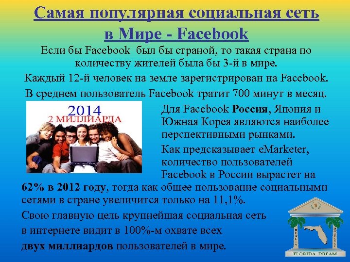 Самая популярная социальная сеть в Мире - Facebook Если бы Facebook был бы страной,