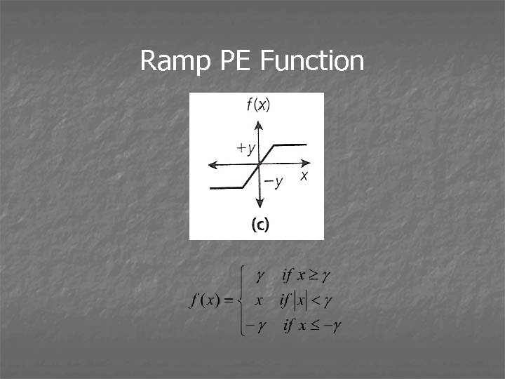 Ramp PE Function 