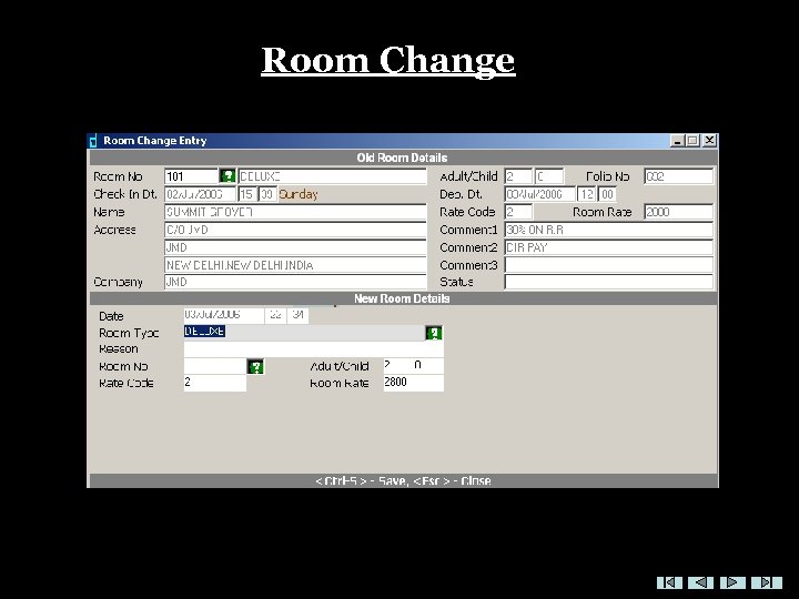 Room Change 