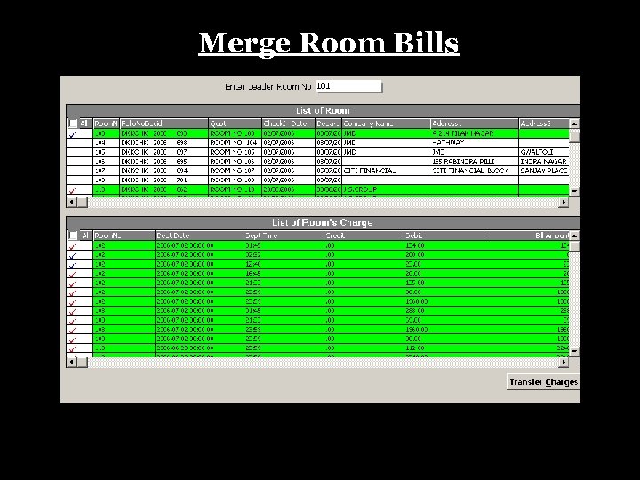 Merge Room Bills 