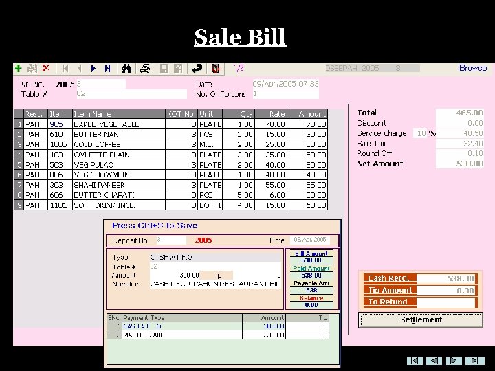 Sale Bill 