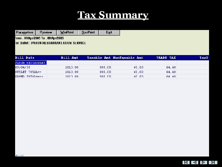 Tax Summary 