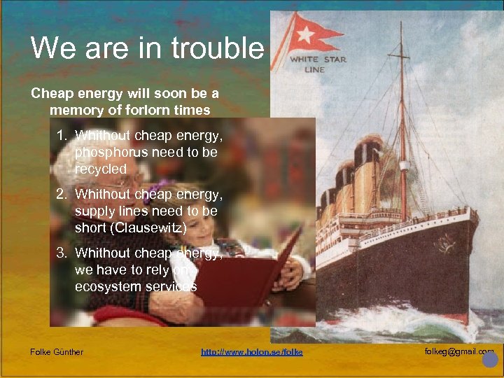 We are in trouble Cheap energy will soon be a memory of forlorn times