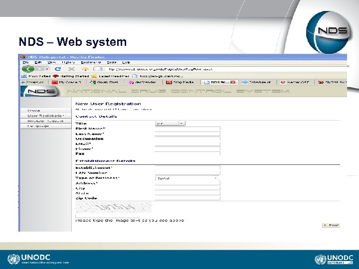 NDS – Web system 