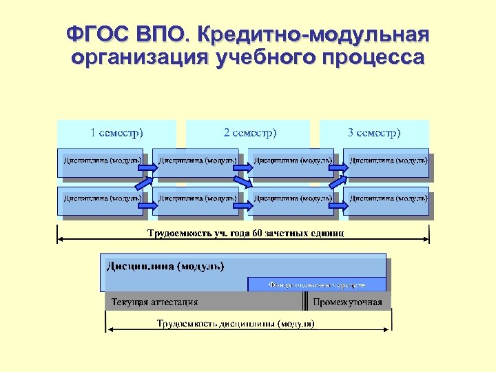ФГОС ВПО. Кредитно-модульная организация учебного процесса 
