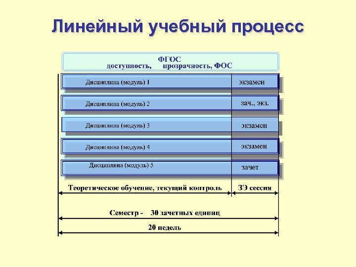 Линейный учебный процесс 