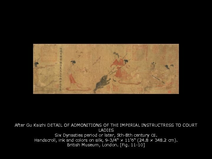 After Gu Kaizhi DETAIL OF ADMONITIONS OF THE IMPERIAL INSTRUCTRESS TO COURT LADIES Six