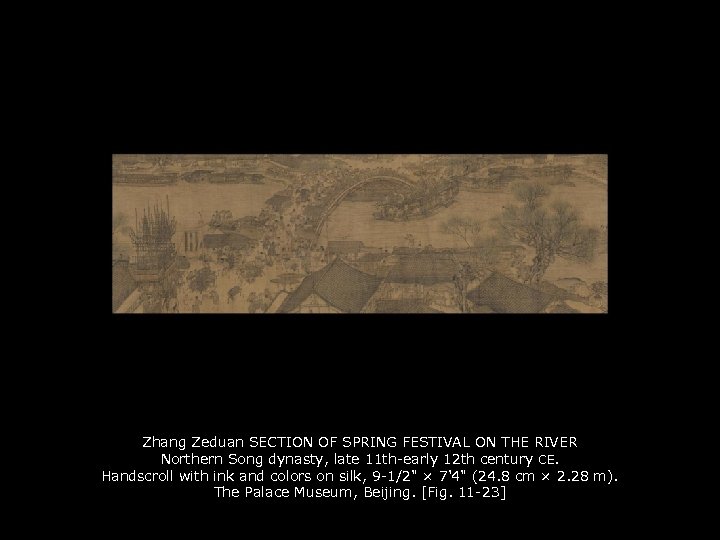 Zhang Zeduan SECTION OF SPRING FESTIVAL ON THE RIVER Northern Song dynasty, late 11