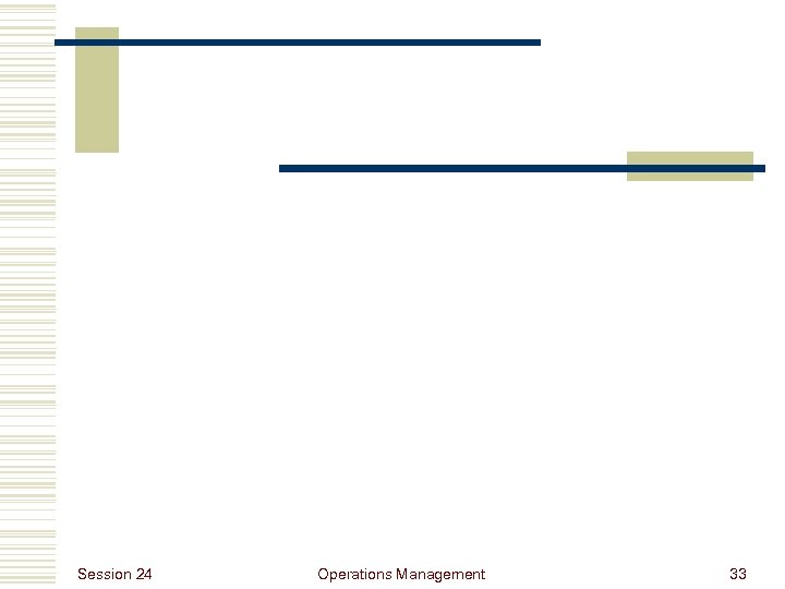 Session 24 Operations Management 33 