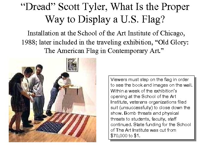 “Dread” Scott Tyler, What Is the Proper Way to Display a U. S. Flag?