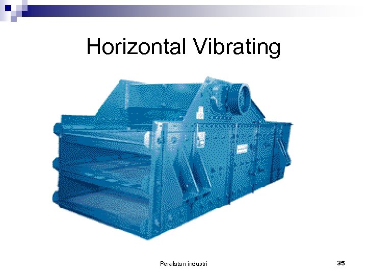 Horizontal Vibrating Peralatan industri 35 