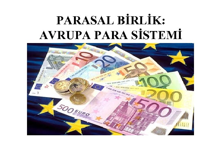 PARASAL BİRLİK: AVRUPA PARA SİSTEMİ 