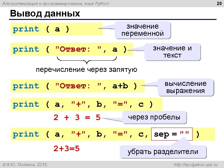 Алгоритмы машинного обучения python