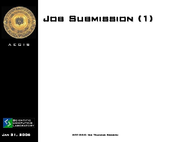 Job Submission (1) AEGIS Jan 31, 2006 SEE-GRID Nis Training Session 